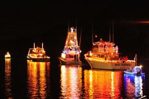 Christmas lighted boat parade