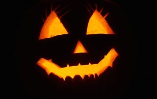 Jack-o-lantern face halloween
